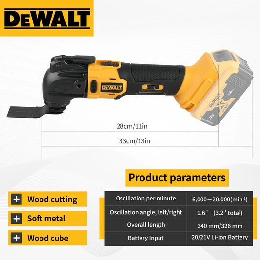Utensile oscillante DeWalt Brushless a sgancio rapido — strumento multifunzionale, macchina da taglio elettrica ricaricabile